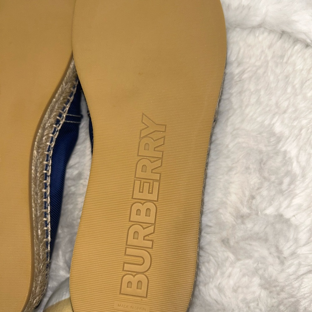 Burberry Blue‎ Monogram Espadrilles - Picture 8 of 9